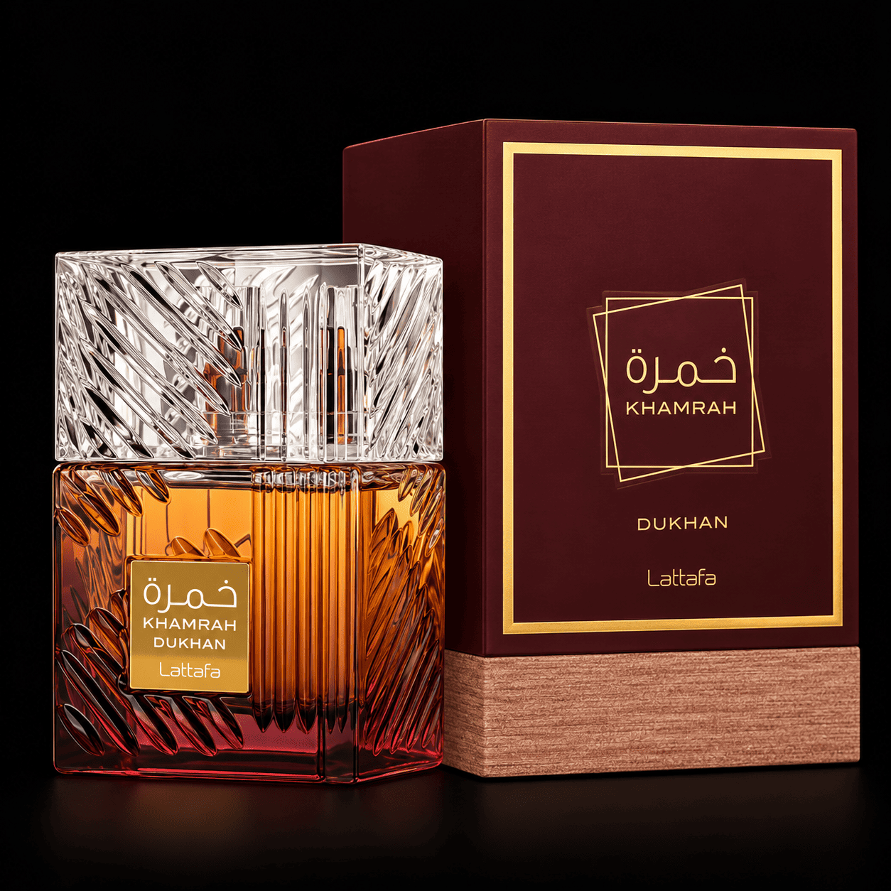 Lattafa Khamrah Dukhan Edp - decant de perfume árabe original | Lattafa